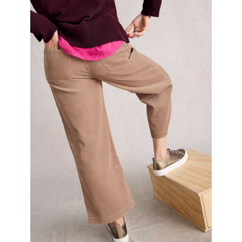 White Stuff Tia Cord Wide Leg Crop Pant image number 1